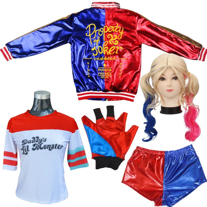 Two-Tone Costume Set with Jacket, Shirt, and Optional Accessories