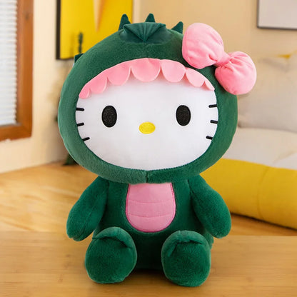 Giant Kawaii Hello Kitty Dinosaur Plush Toy