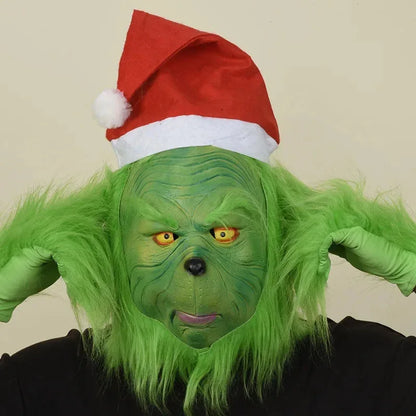 2025 Santa Claus Grinch Costume Set