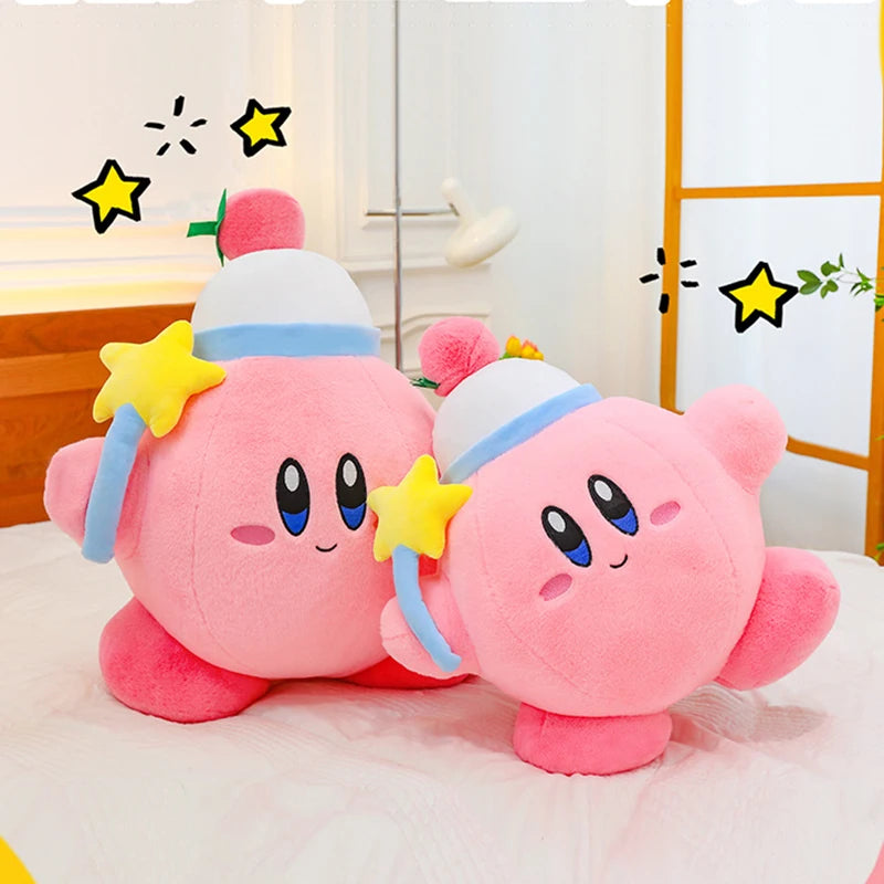Kirby Plush Toy with Star Wand – Cute Room Decor