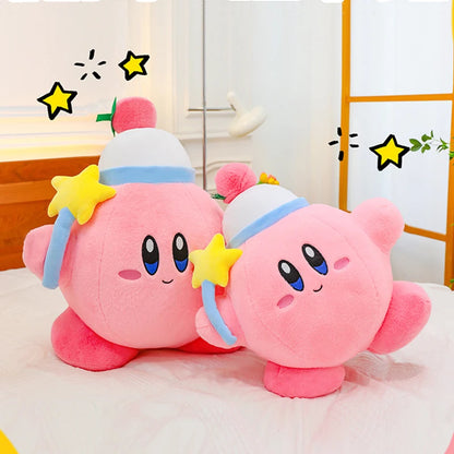 Kirby Plush Toy with Star Wand – Cute Room Decor
