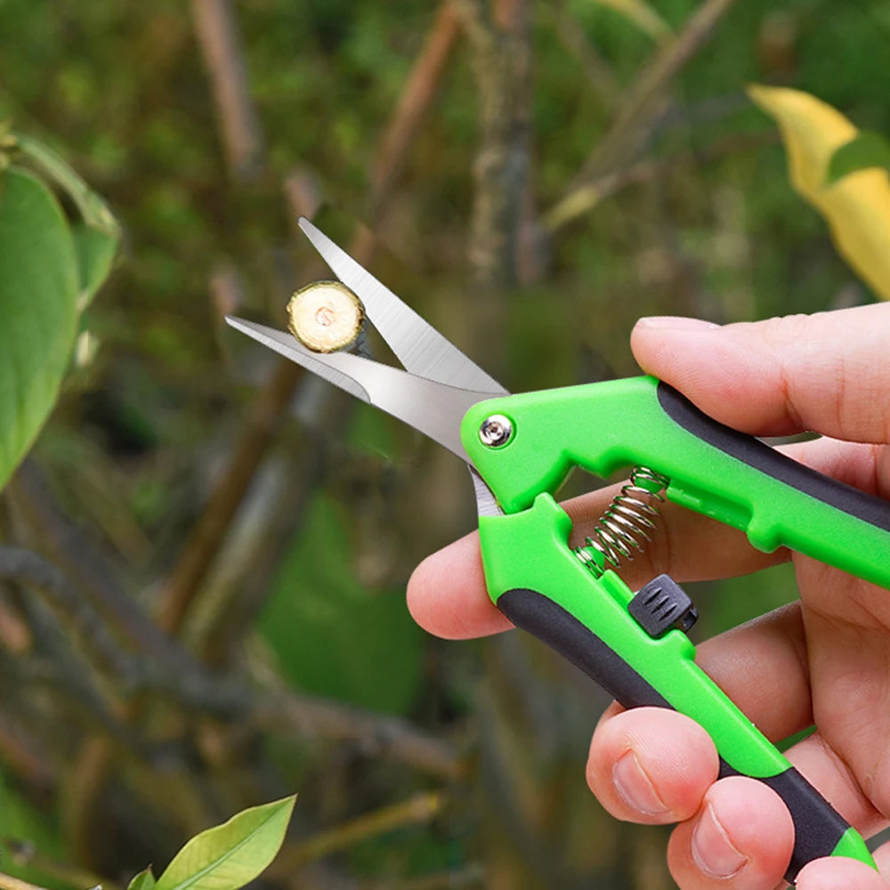 Stainless Steel Garden Pruning Shears with Ergonomic Grip