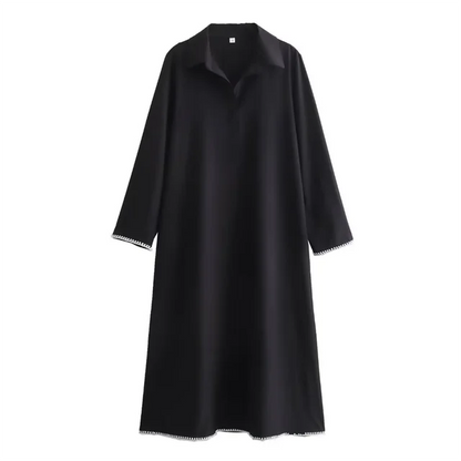 Lightweight Polyester Summer Dress - Effortless Style