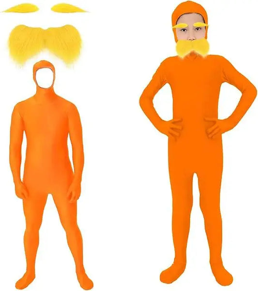 Lorax Jumpsuit Costume with Accessories