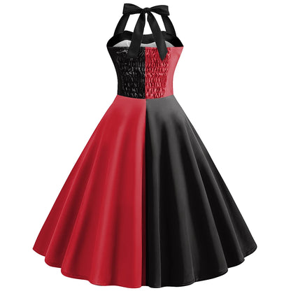 Red and Black Costume Dress for Women Cosplay Outfit
