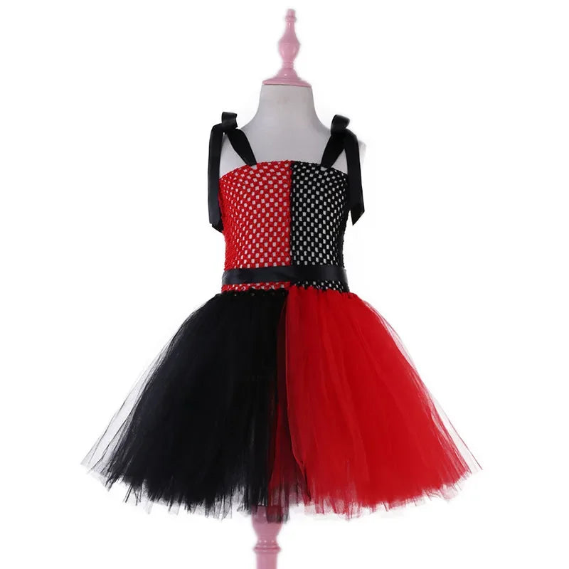Children's Red and Black Tulle Costume Dress