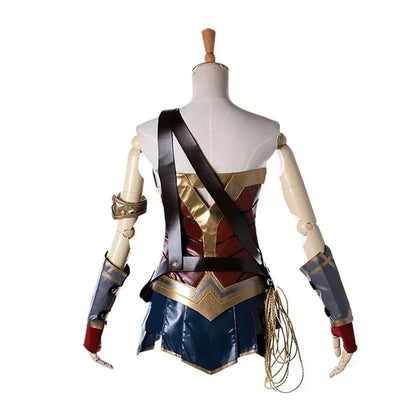 Wonder Woman-Inspired Costume Set for Adults