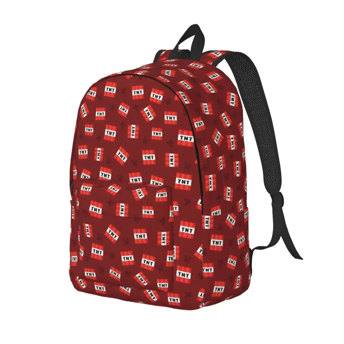 Gaming-Inspired Pixel Face Travel Backpack