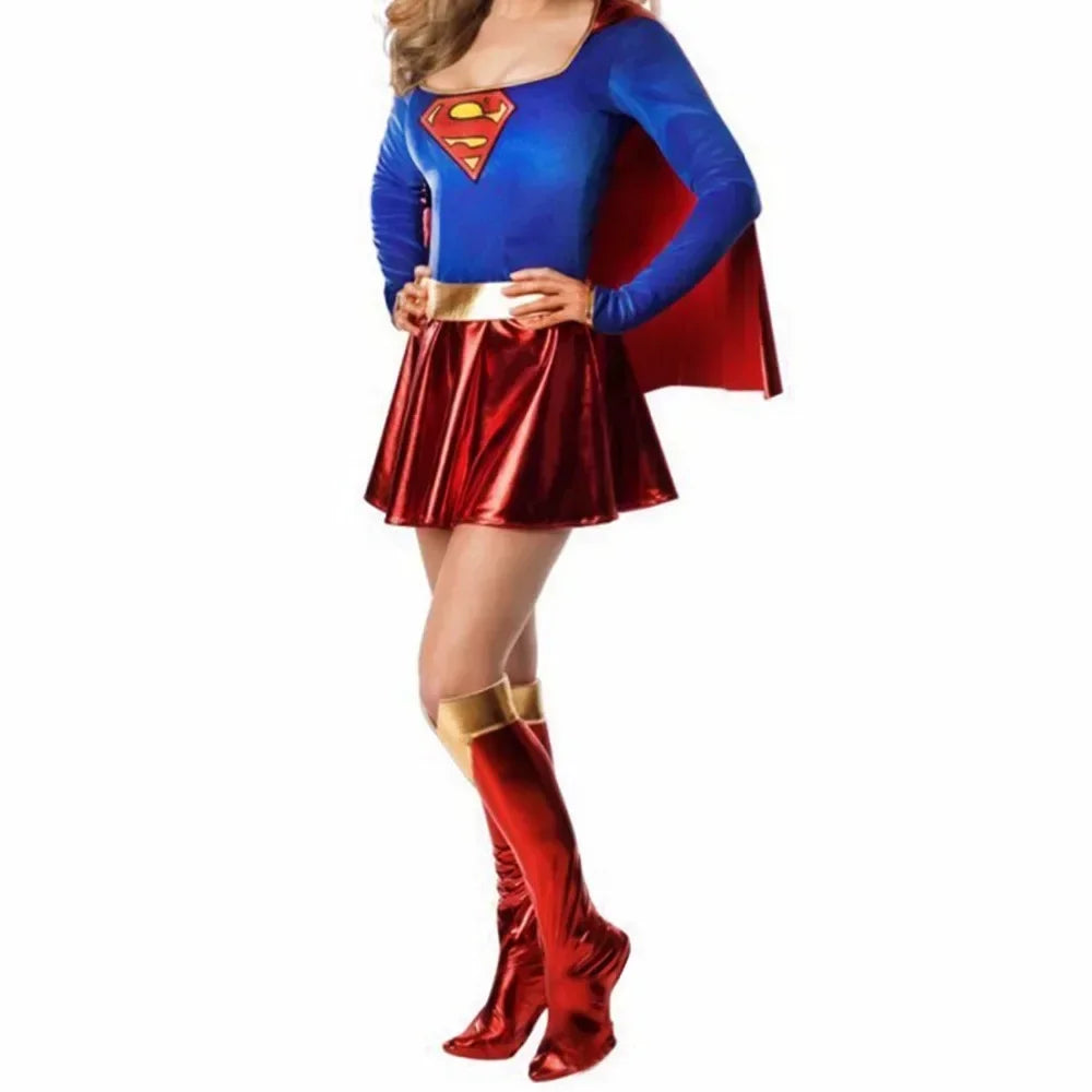 Superhero-Themed Costume Dress for Women
