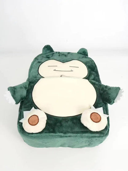 Snorlax plush backpack - side