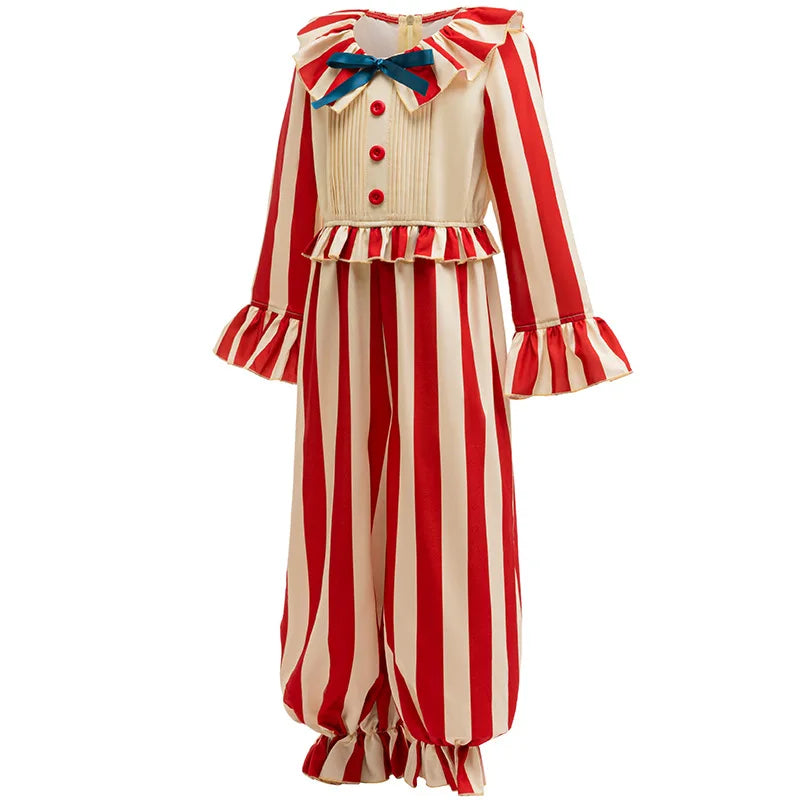 Kid Clown Cornfield Jumpsuit Halloween Costume