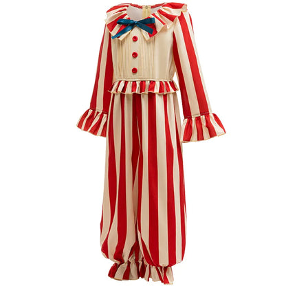 Kid Clown Cornfield Jumpsuit Halloween Costume