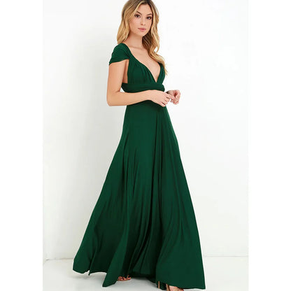 Chic Long Red Boho Dress for Women