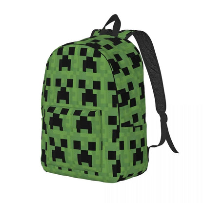 Gaming-Inspired Pixel Face Travel Backpack