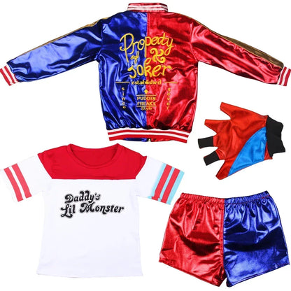 Two-Tone Costume Set with Jacket, Shirt, and Optional Accessories