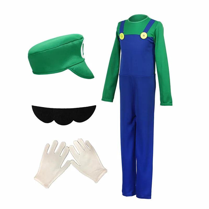 Mario Jumpsuit Costume Set