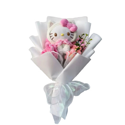 Kuromi Hello Kitty Plush Rose Bouquet