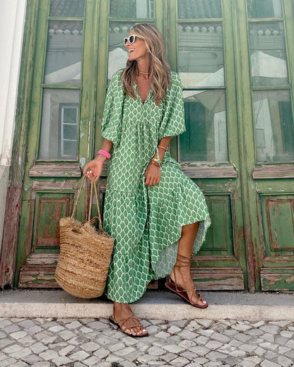 Elegant Bohemian Long Dress - Effortless Style
