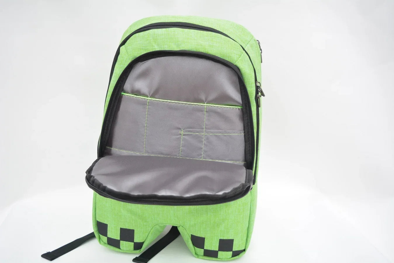 Green Pixel Block Backpack with Lightweight Design – For Everyday Use