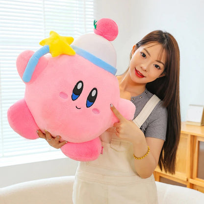 Kirby Plush Toy with Star Wand – Cute Room Decor