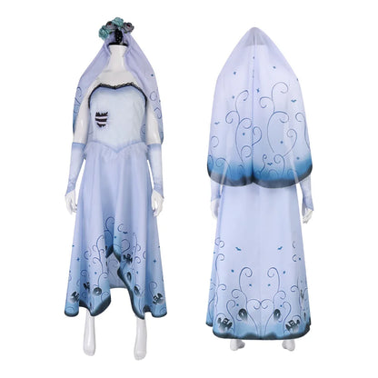 Corpse Masquerade Bride Emily Cosplay Costume Wig