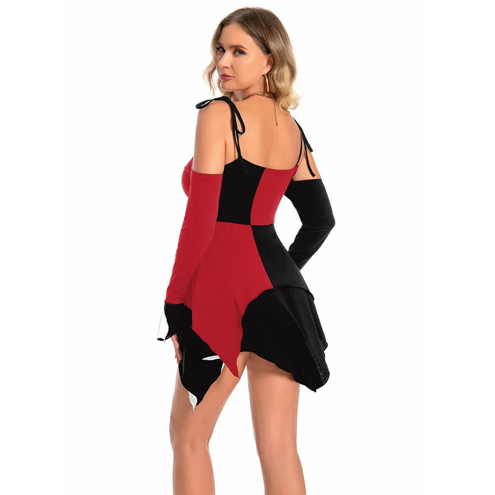 Red and Black Costume Dress for Women Cosplay Outfit