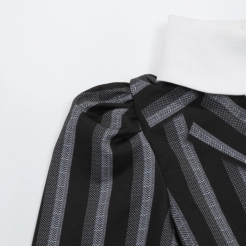 Girls' Halloween Wednesday Addams Costume Dress