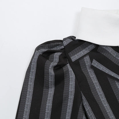 Girls' Halloween Wednesday Addams Costume Dress