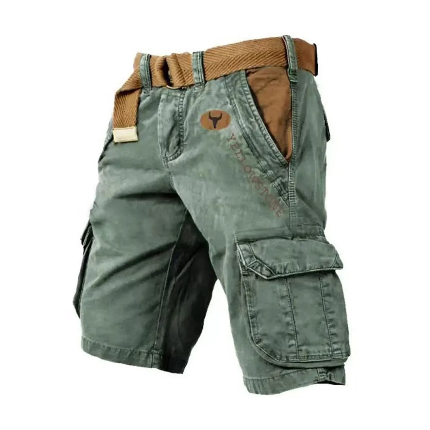 Men's Military Style Casual Cargo Shorts
