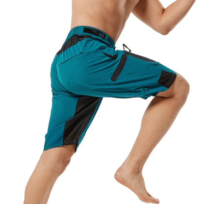 Men's Lightweight Outdoor Sports Shorts with Zipper Pockets