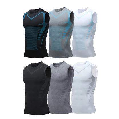 Men’s Compression Gym Tank Top – Quick Dry Vest