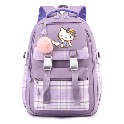 Casual School Backpack with Adjustable Straps and Character Print