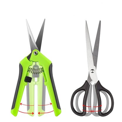 Stainless Steel Garden Pruning Shears with Ergonomic Grip