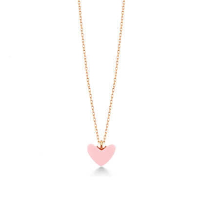 Scarlet Charm Heart Necklace