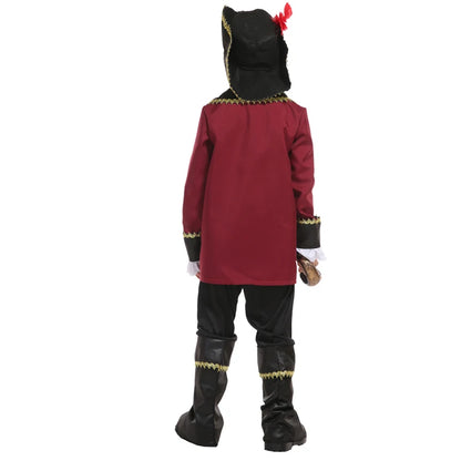 Kids Navy Pirate Costume with Jacket and Hat