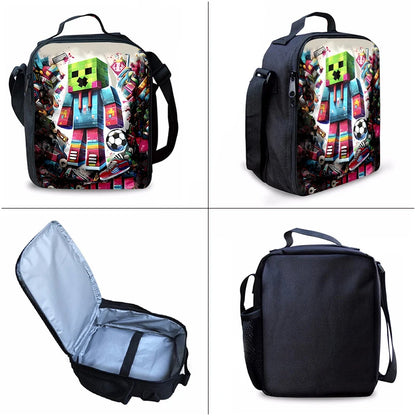 3-Piece Cartoon School Backpack Set for Kids