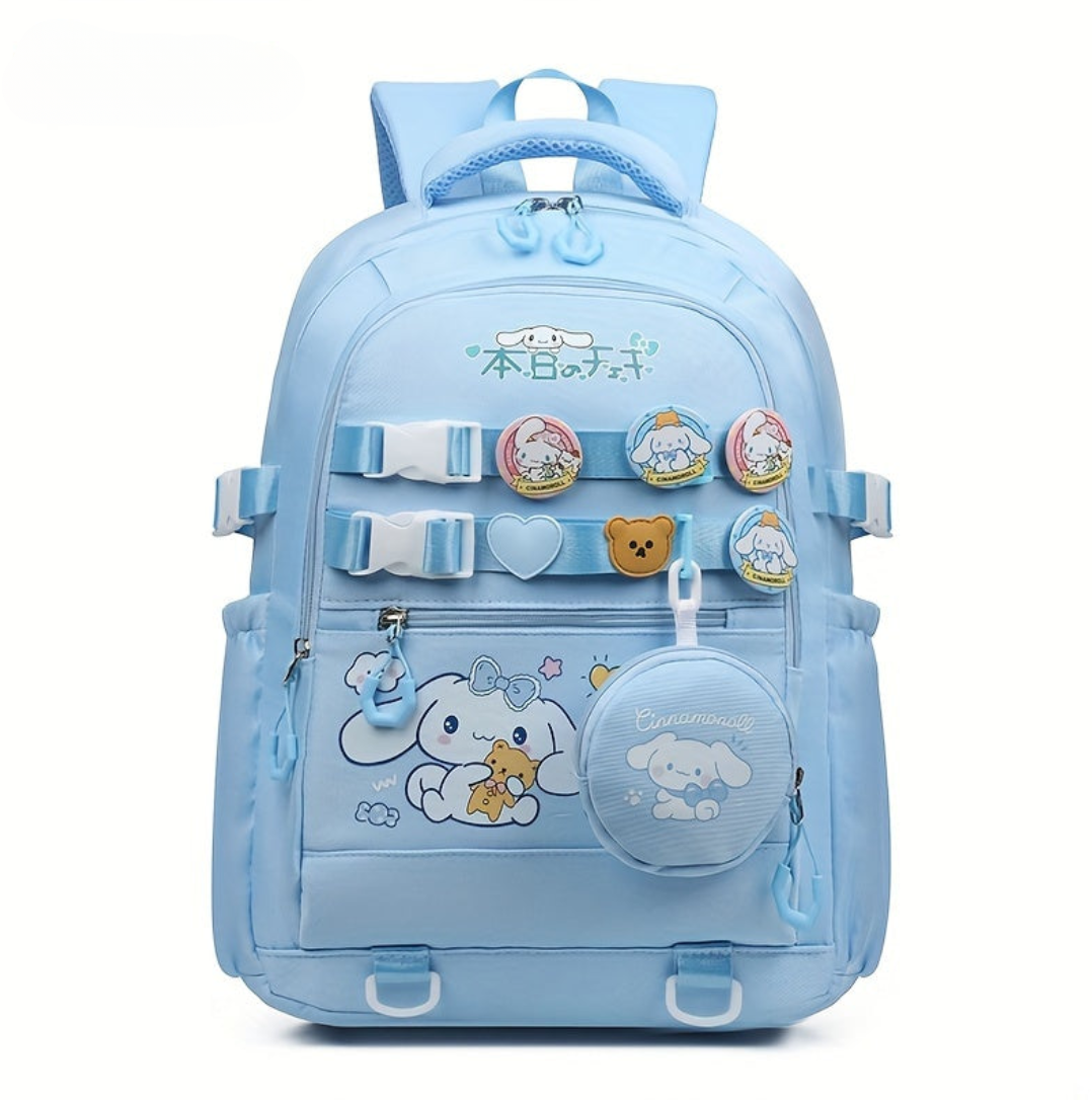 Character-Themed Multi-Pocket Backpack