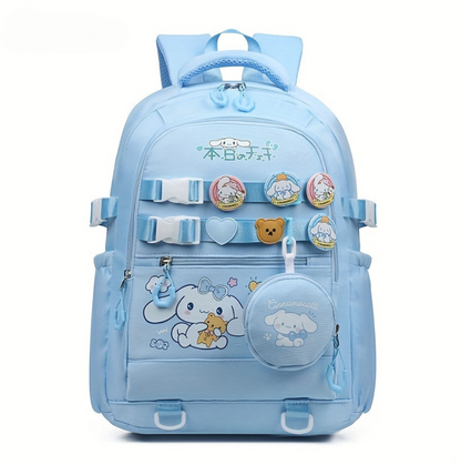 Character-Themed Multi-Pocket Backpack