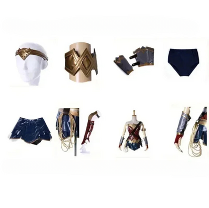 Wonder Woman-Inspired Costume Set for Adults