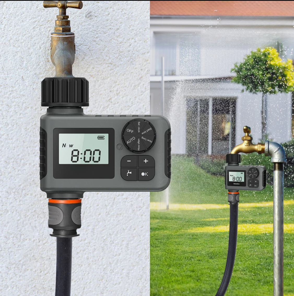 Automatic Garden Hose Water Timer with LCD Display