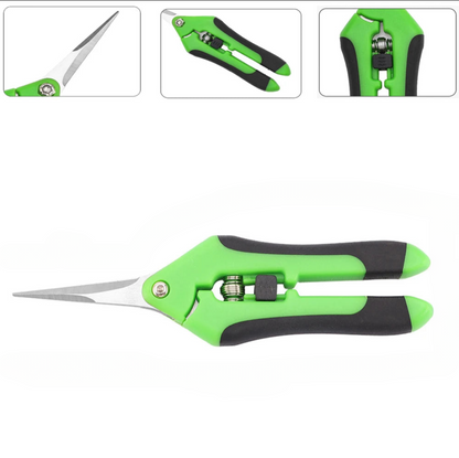 Stainless Steel Garden Pruning Shears with Ergonomic Grip
