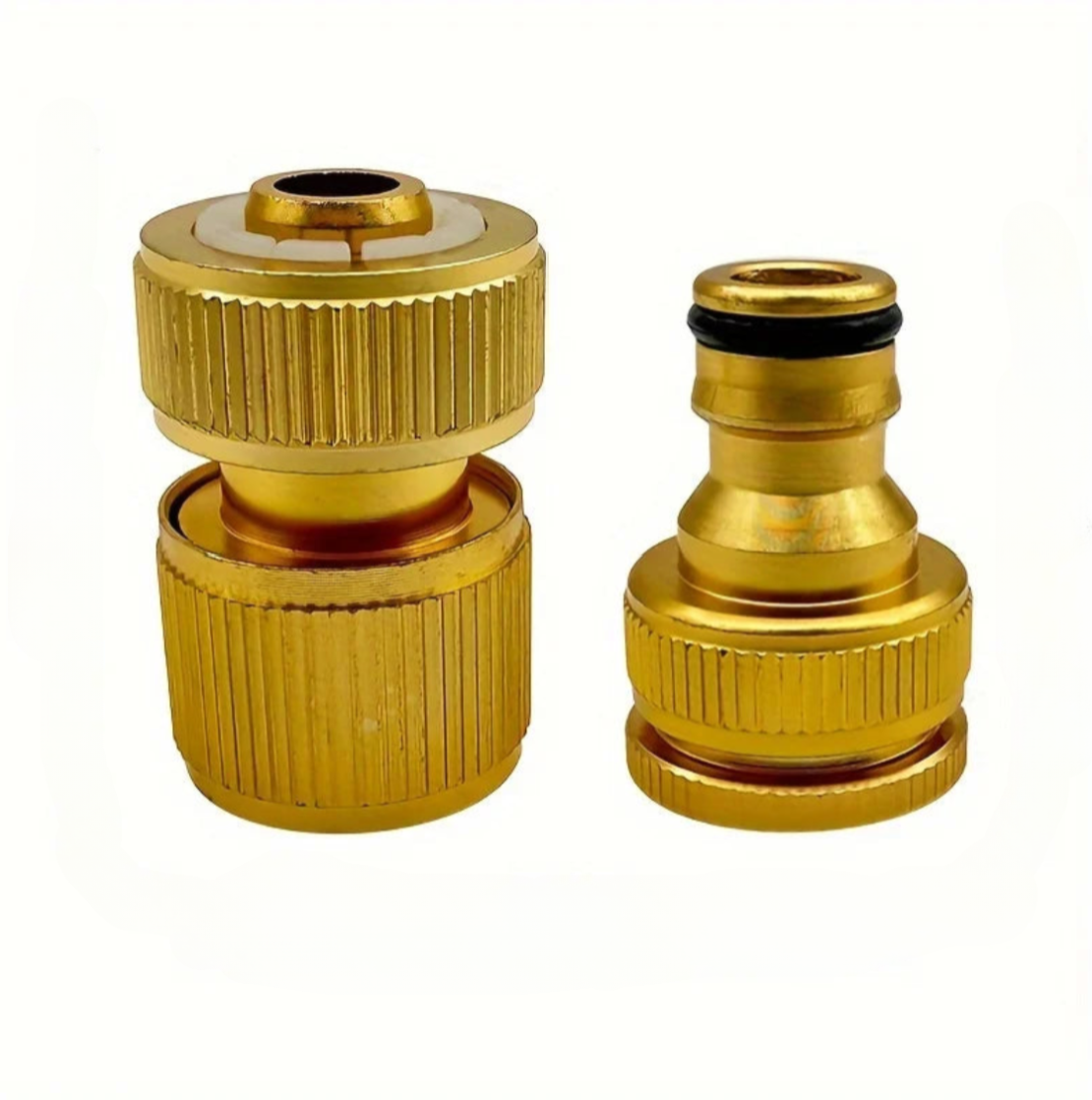 Brass Garden Hose Quick Connectors Set