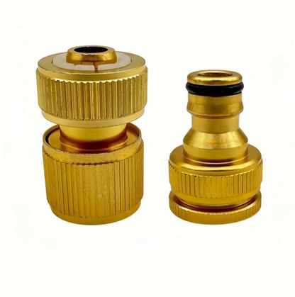 Brass Garden Hose Quick Connectors Set