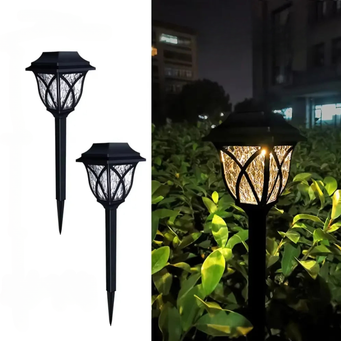 Solar Garden Pathway Lights Waterproof Outdoor Landscape Lamps