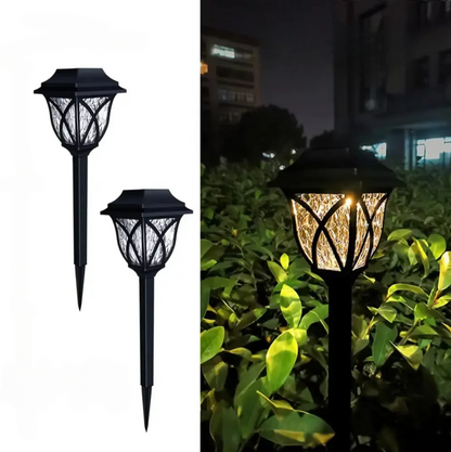 Solar Garden Pathway Lights Waterproof Outdoor Landscape Lamps