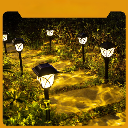 Solar Garden Pathway Lights Waterproof Outdoor Landscape Lamps