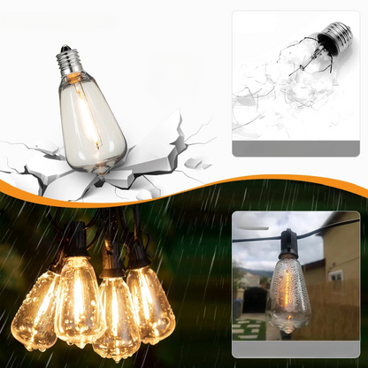 Outdoor LED String Lights Waterproof Patio Garden Garland