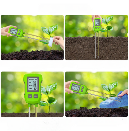 3-in-1 Digital Soil Tester for pH Moisture Temperature