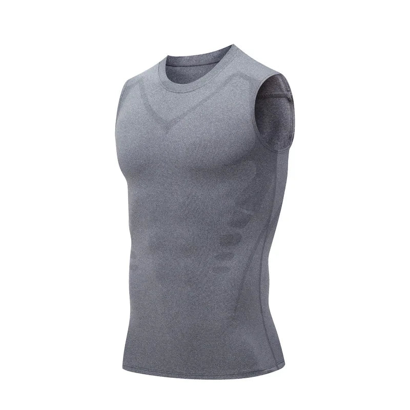 Men’s Compression Gym Tank Top – Quick Dry Vest