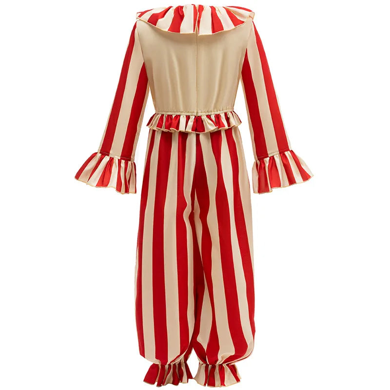 Kid Clown Cornfield Jumpsuit Halloween Costume